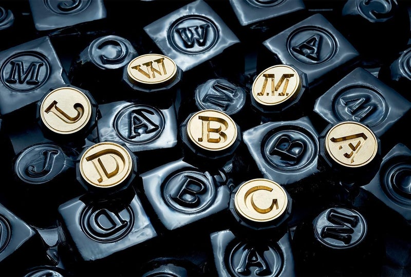 BERLINZO Ice Stamp Ring for Cube & Sphere - Custom Ice Cubes for Whiskey, Mojito Cocktails – W Letter Shaped Brass Ice Stamp w/ 3mm Depth - Black - Image 3